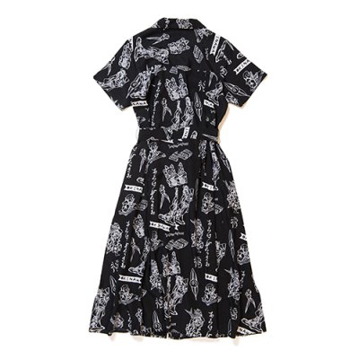 画像3: ALOHABLOSSOM   “LUCKY" DRESS BLACK