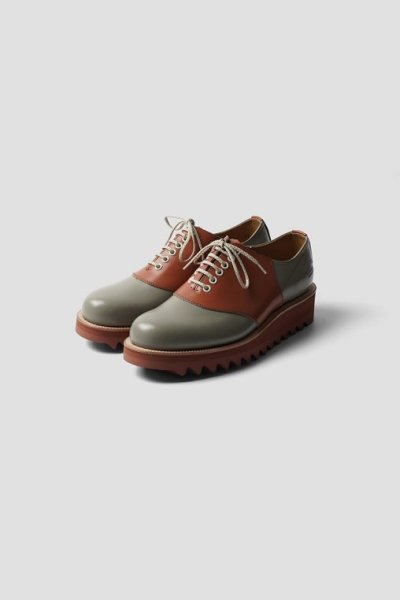 画像1: TOMO&CO   REGAL RIPPLE-SADLE-SHOES Brown (1)