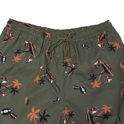 画像2: ALOHABLOSSOM   "KING&QUEEN" BEACH SHORTS KHAKI