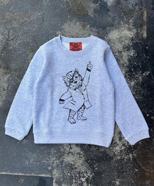 画像1: FVK   "KEFCAT" kids CREW NECK #1 (1)