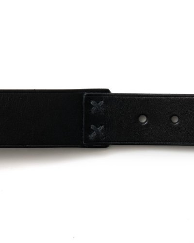 画像3: ETHOS   UNITY DOTS LEATHER BELT BLACK