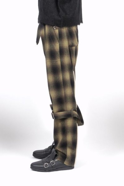 画像3: PHINGERIN   BONTAGE PANTS WOOL OMBRE YELLOW PLAID