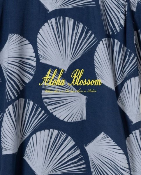 画像1: ALOHABLOSSOM   KUBA DRESS NAVY (1)