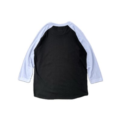 画像1: FVK  "FV" RAGLAN 3/4 TEE BLACK/WHITE