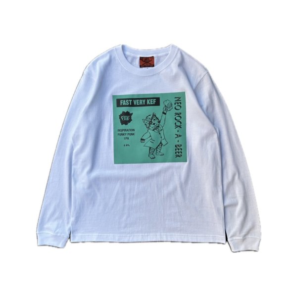 画像1: FVK  NEO ROCK-A-BEER L/S IPA WHITE (1)