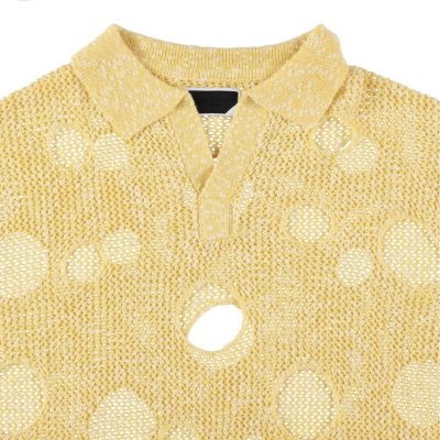 画像2: PHINGERIN  HOLE KNIT SKIPPER YELLOW