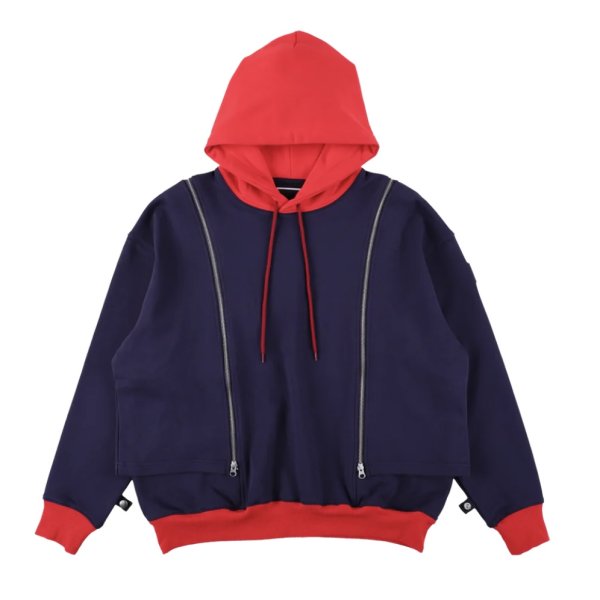 画像1: PHINGERIN  NOREN HOODIE NAVY (1)