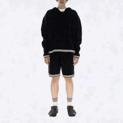 画像3: PHINGERIN  CORDY KNIT MEXPARKA BLACK