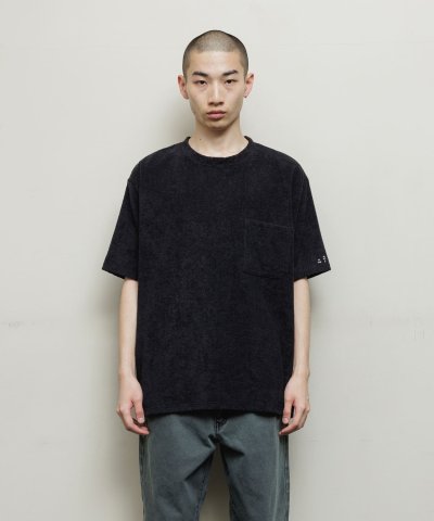 画像2: BAL  THING FABRICS TOWEL CREW NECK TEE BLACK