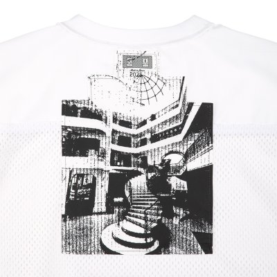 画像3: CE  MESH TRACK CREW NECK WHITE