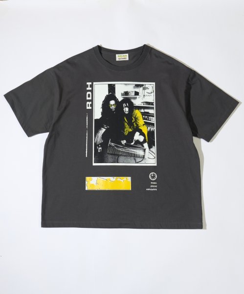 画像1: REBEL DREAD HARDWARE  DL x ARI UP S/S TEE CHARCOAL (1)