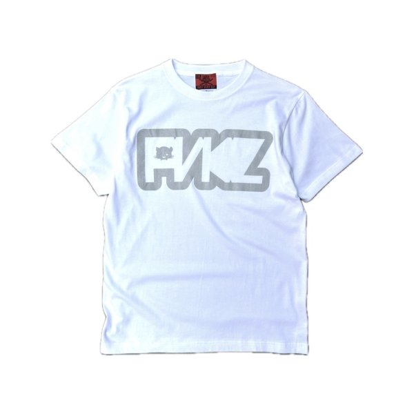 画像1: FVK  FVKZ Reflector Tshirt WHITE (1)