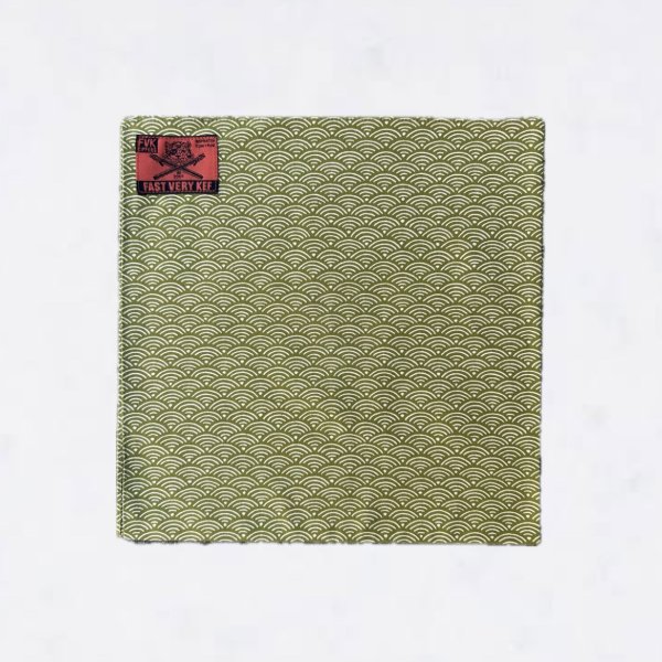 画像1: FVK   SEIGAIHA BANDANA green tea (1)