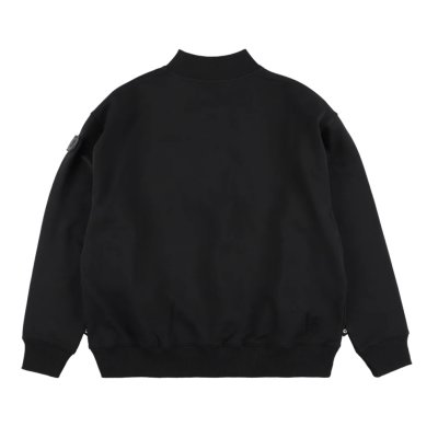 画像1: PHINGERIN  DOUBLE HENLEY SWEATSHIRT BLACK
