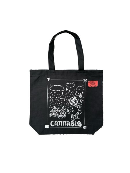 画像1: FVK  CANNABIS TOTE BAG Black (1)