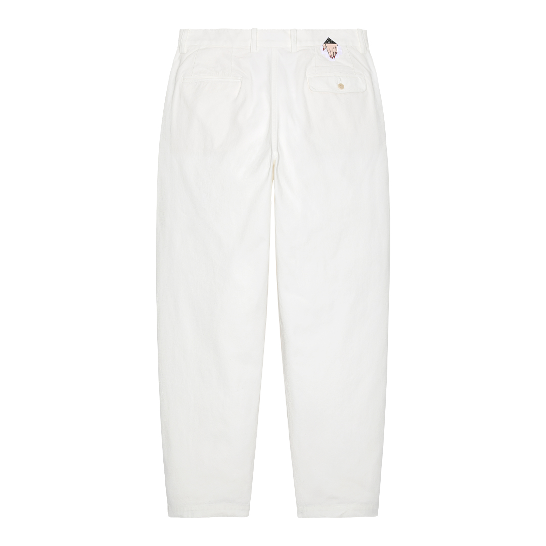 画像: CE   TWO TUCK PANTS WHITE