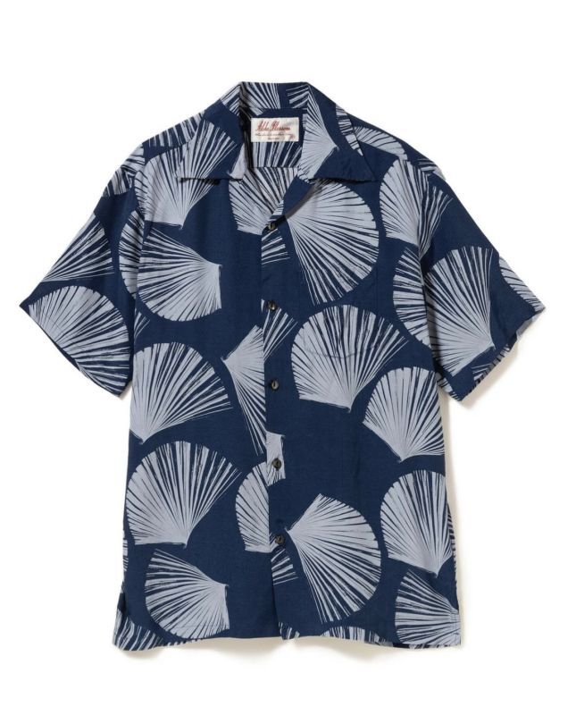 画像1: ALOHABLOSSOM   KUBA SHORT SLEEVE NAVY