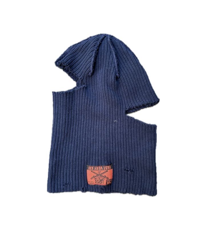 画像: FVK   "Barakuraba CUT"DAMAGE KNIT CAP NAVY