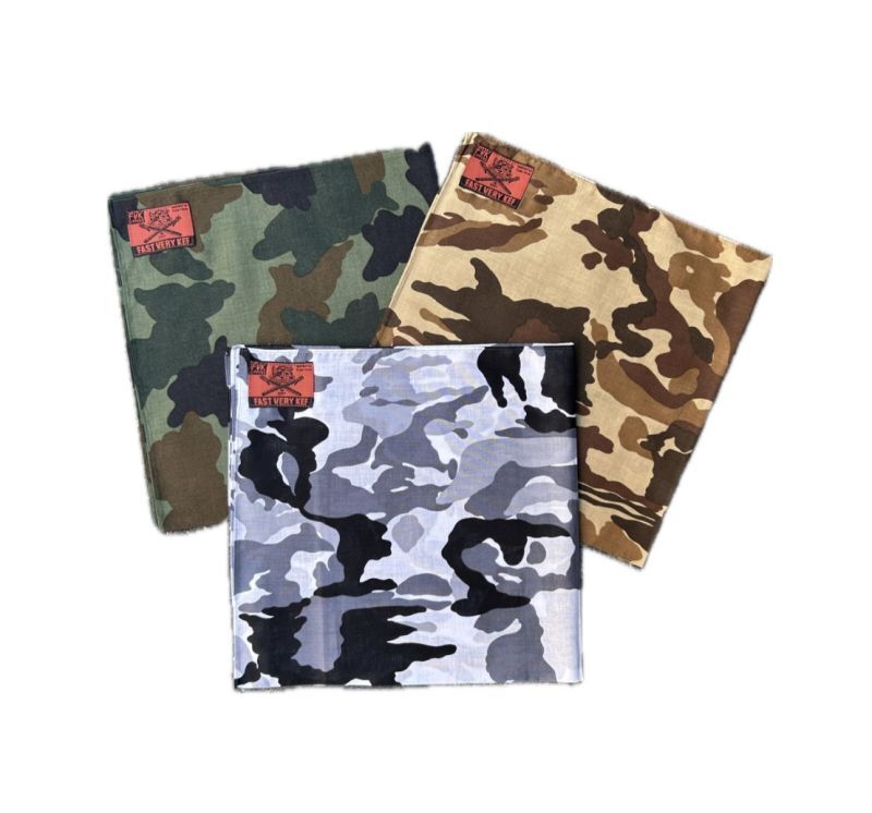 画像: FVK   CAMO BANDANA OD