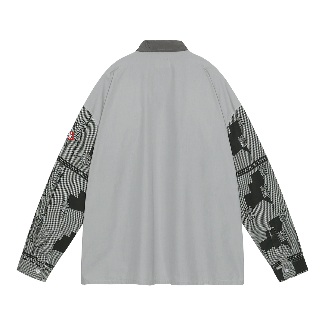 画像: CE   OVERDYE GRID SLEEVE BIG SHIRT